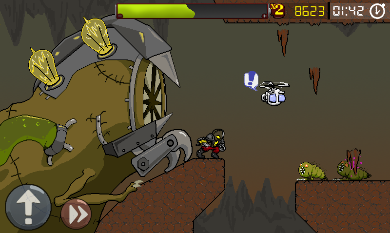 Screenshot from the mobile game RAW